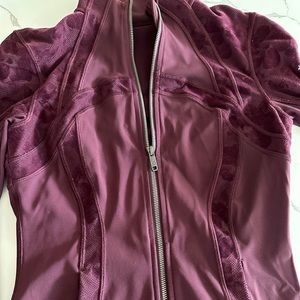 Plum and velvet Lululemon define jacket